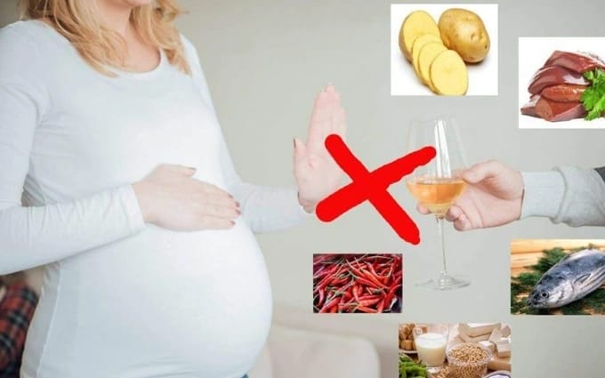 thực phẩm gây sảy thai