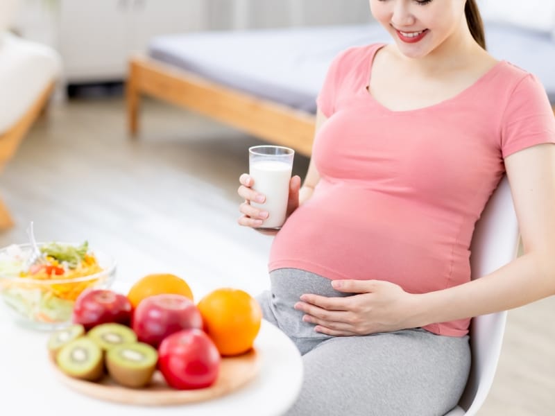 Chế độ dinh dưỡng cho mẹ bầu trong tháng thứ 4